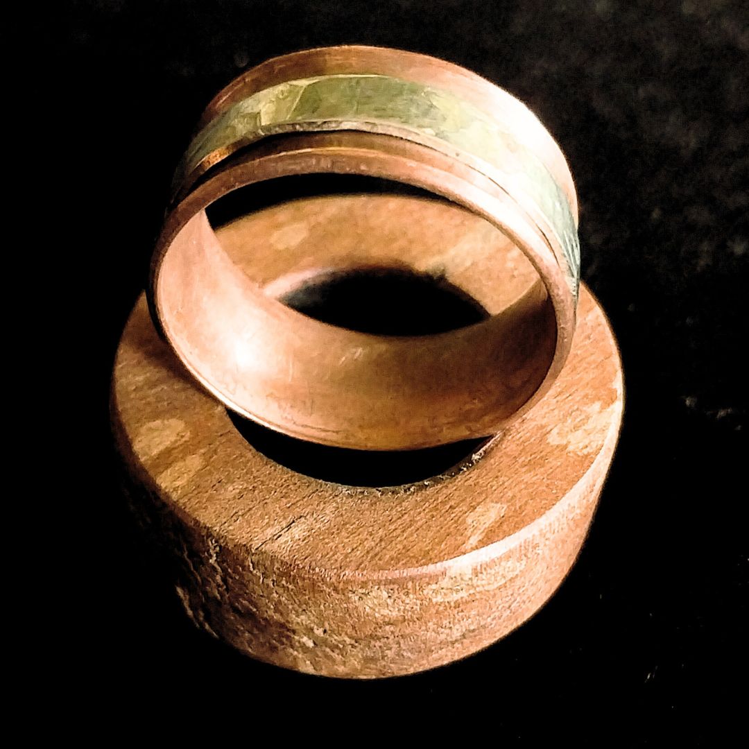 Anillo Antistress Cobre y Alpaca - Imagen 3